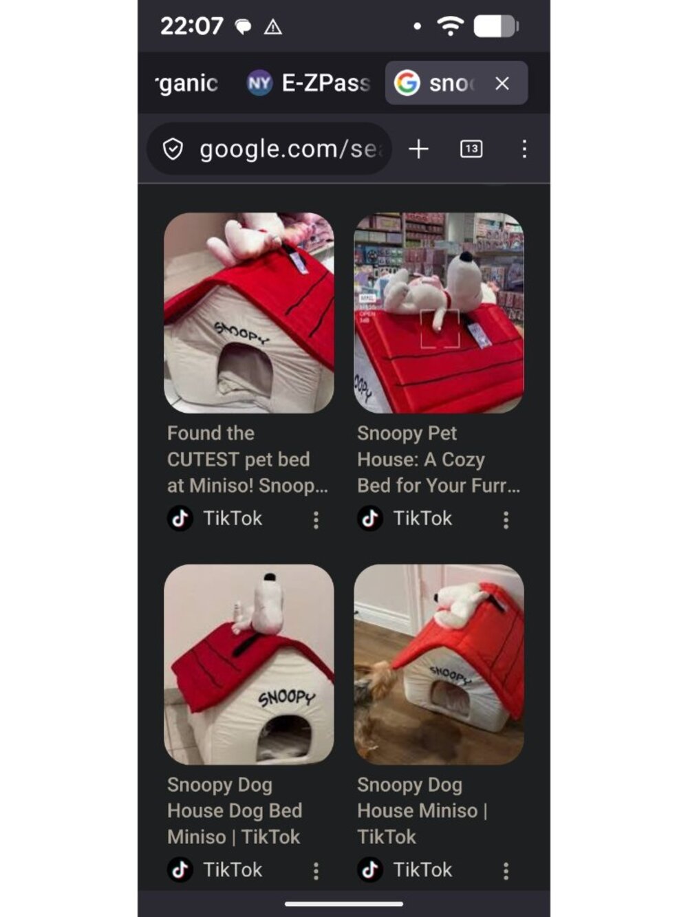 Rare Miniso Snoopy Dog House Bed Pet  Red Roof Large Cat Plush Doghouse With Tag - Picture 4 of 11
